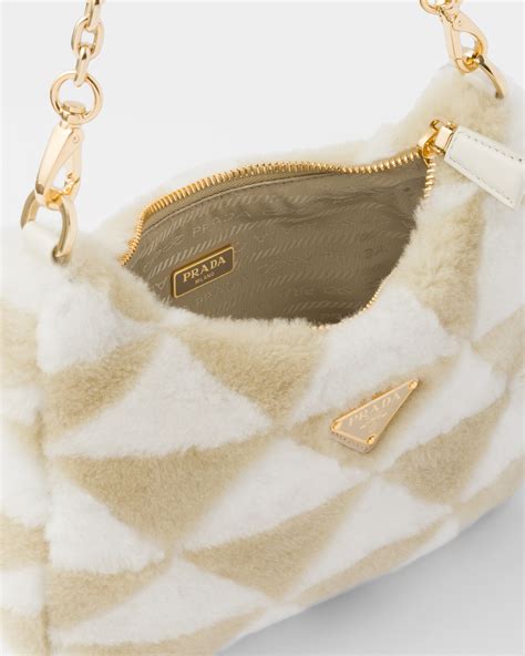 prada shearling re edition|Ecru/white Prada Re.